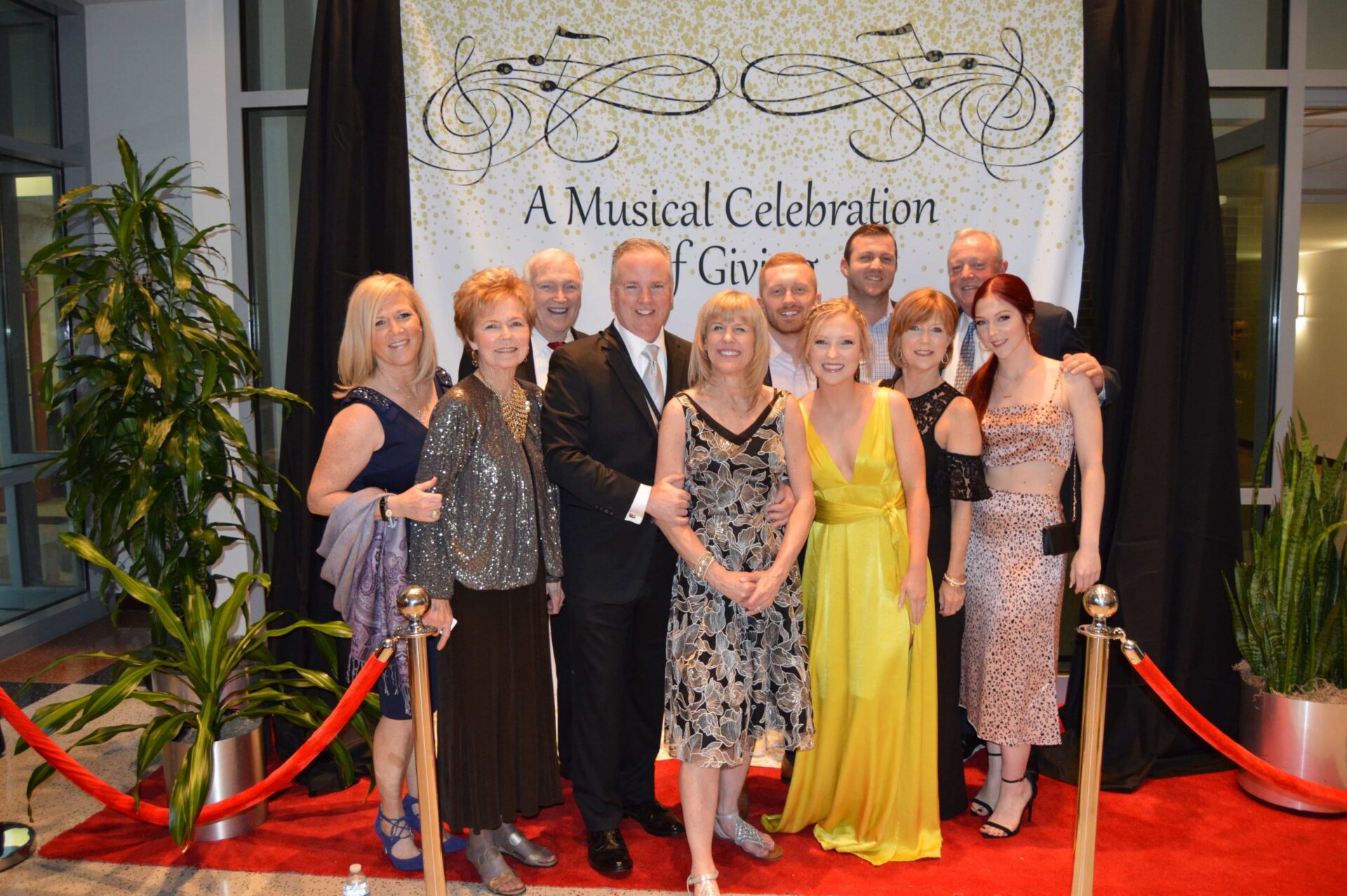 Bev and her family at Musical event